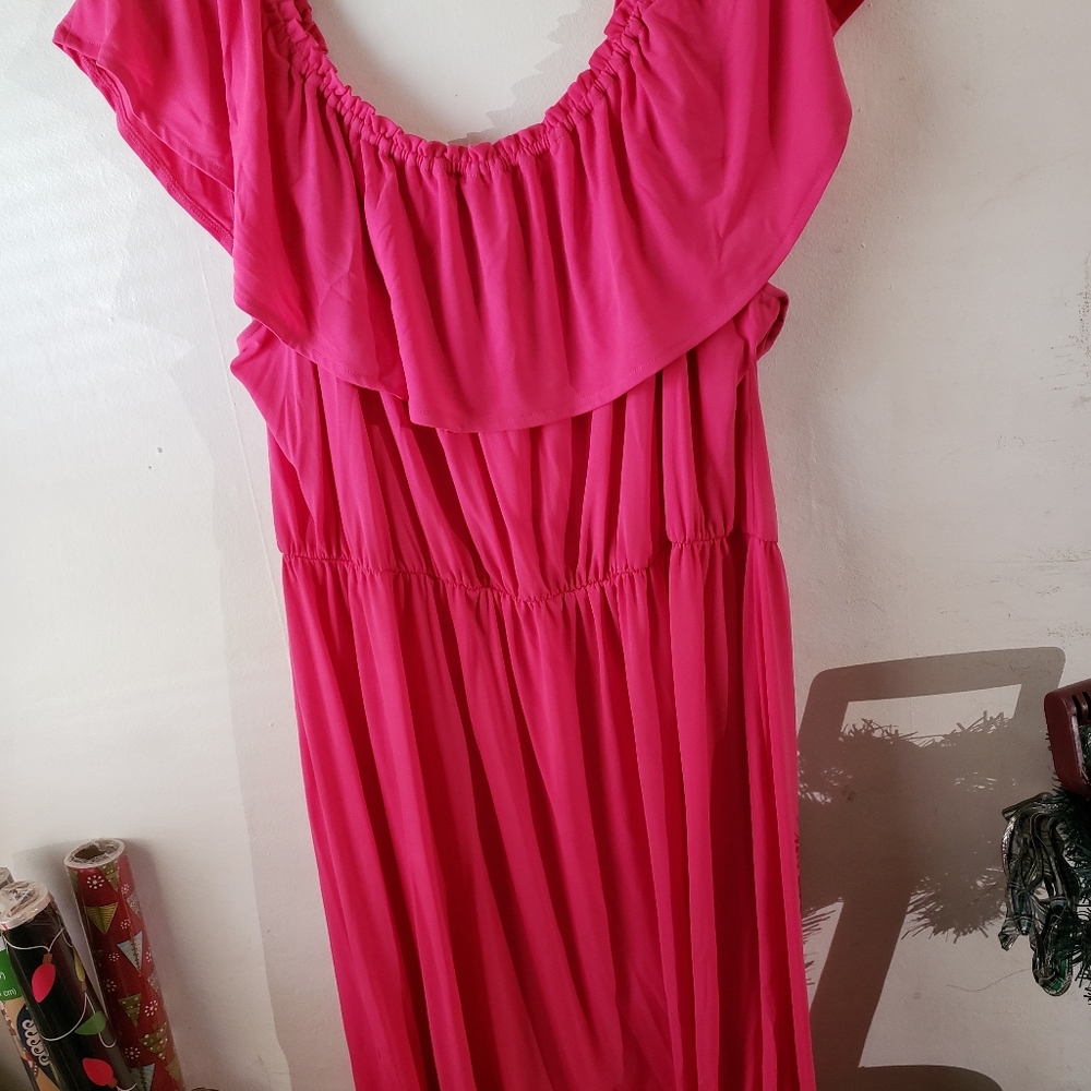 New Lane Bryant pink womens dress sz 22/24